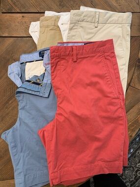 Men’s Ralph Lauren 9in classic chino shorts bundle